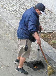 Garbage pick- up staff