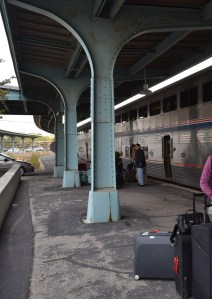 Boarding the Amtrak